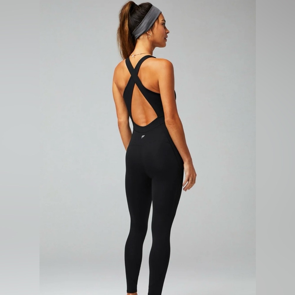 Fabletics oasis twist front jumpsuit